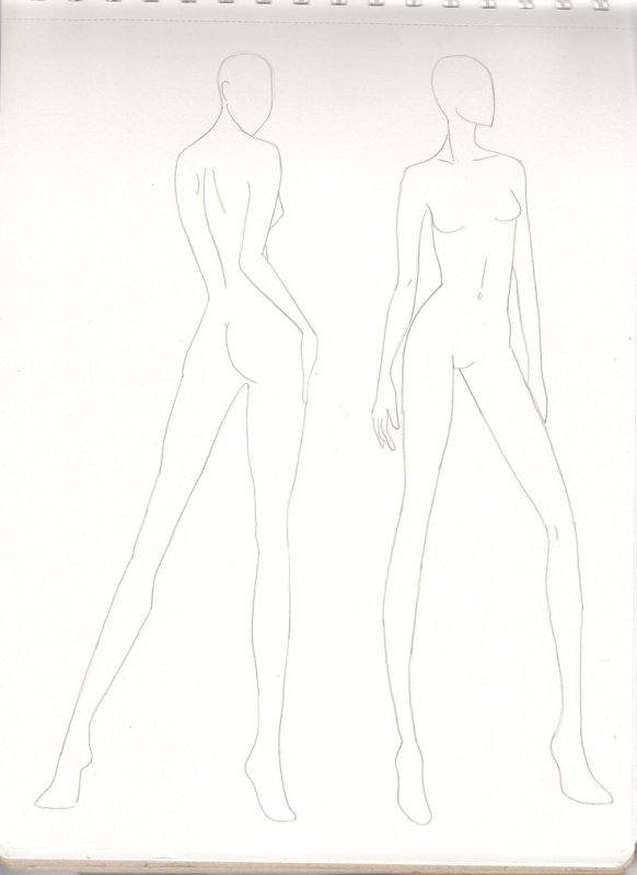Макет для эскиза одежды