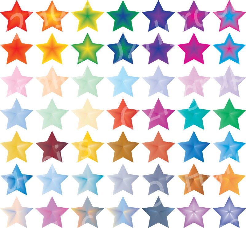 Маленькие звездочки разноцветные