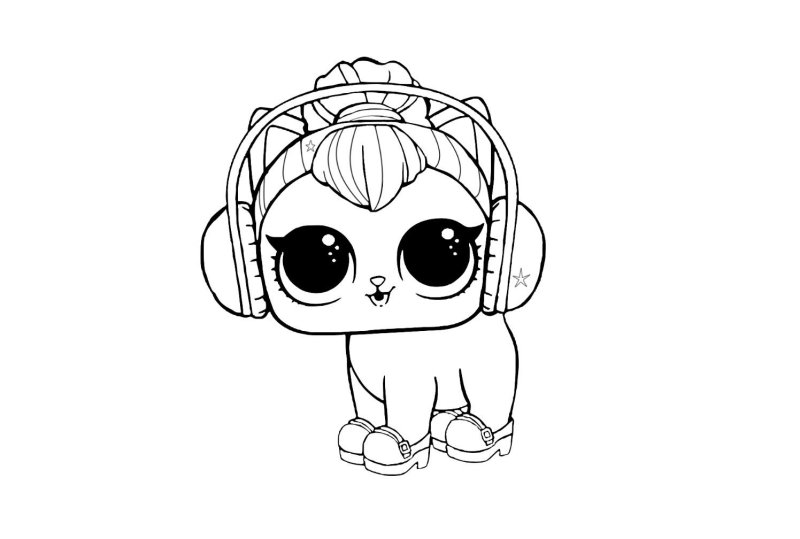 Раскраски для девочек ЛОЛ питомцы