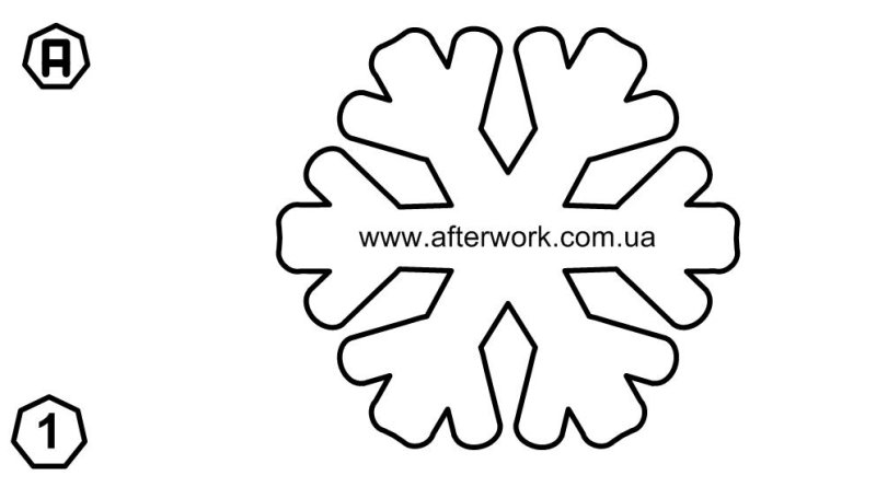 Снежинки шаблоны простые