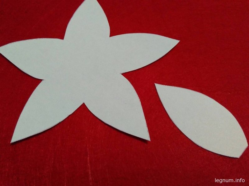 Пуансеттия шаблоны для вырезания из фетра