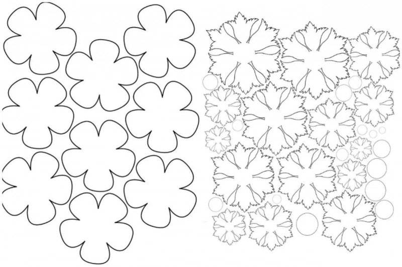 Цветы для вырезания