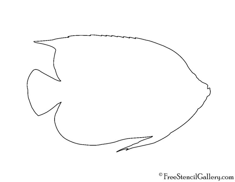 Рыба трафарет для аппликации