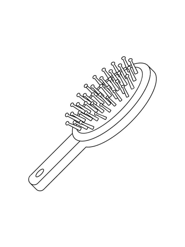 Расческа раскраска для детей