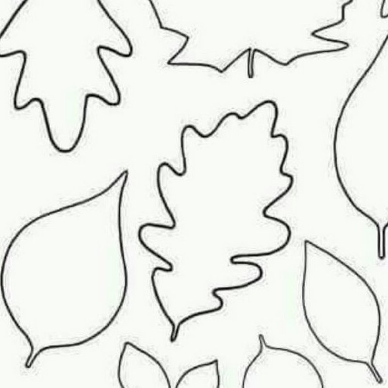 Листики из фетра выкройка