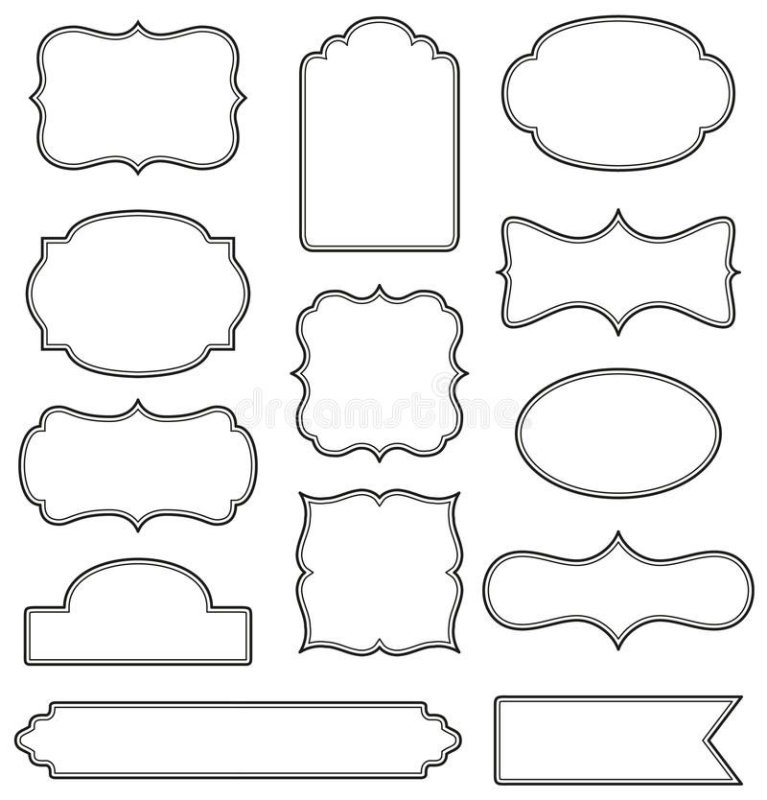 Фигурные рамки для скрапбукинга