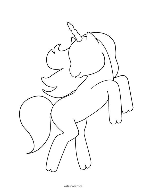 Трафарет Единорожки для рисования