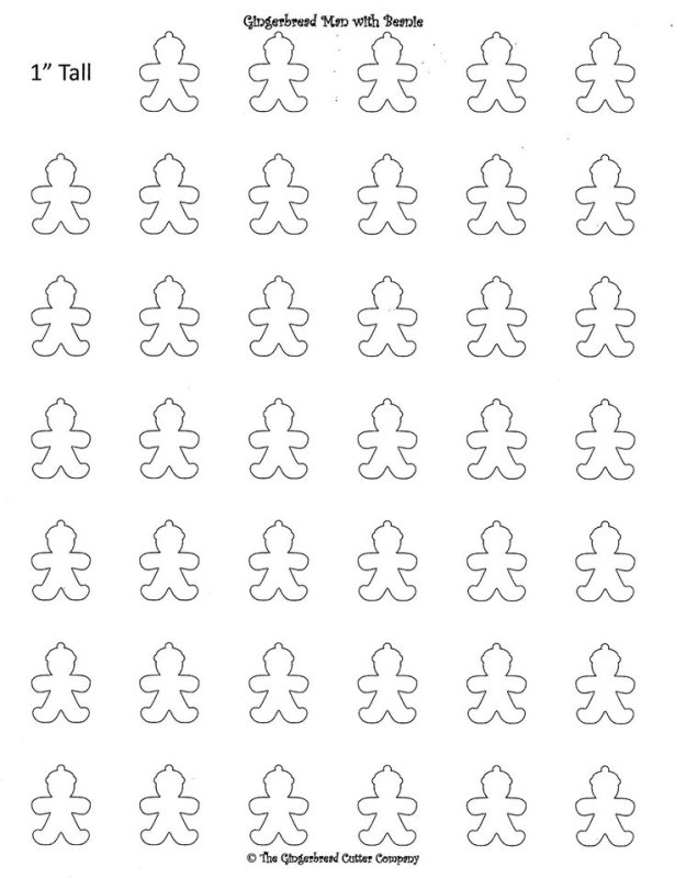 Трафарет для макаронс Пряничный человечек