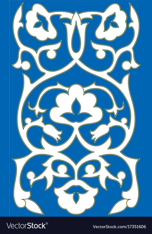 Узбекский узор вектор пахта