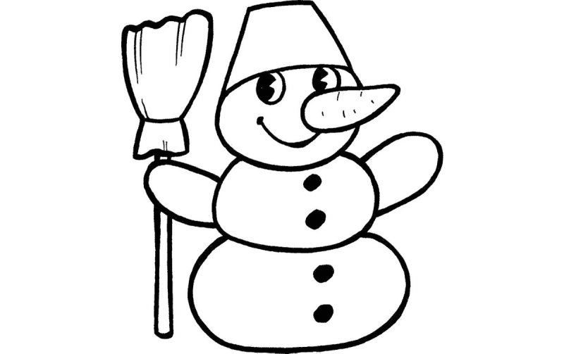 Новогодние раскраски для самых маленьких