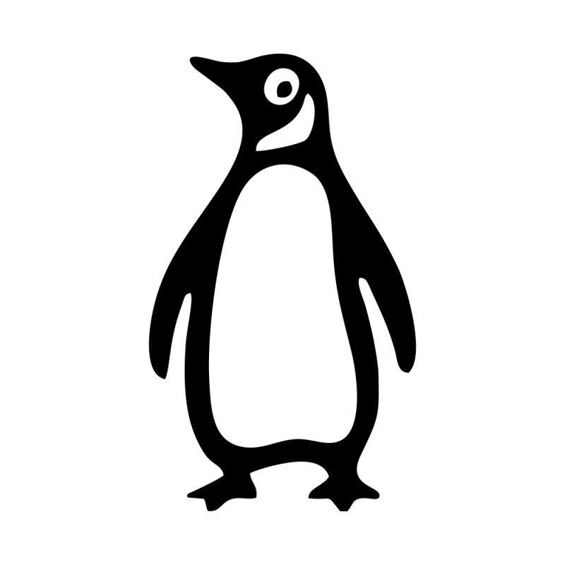 Пингвин трафарет