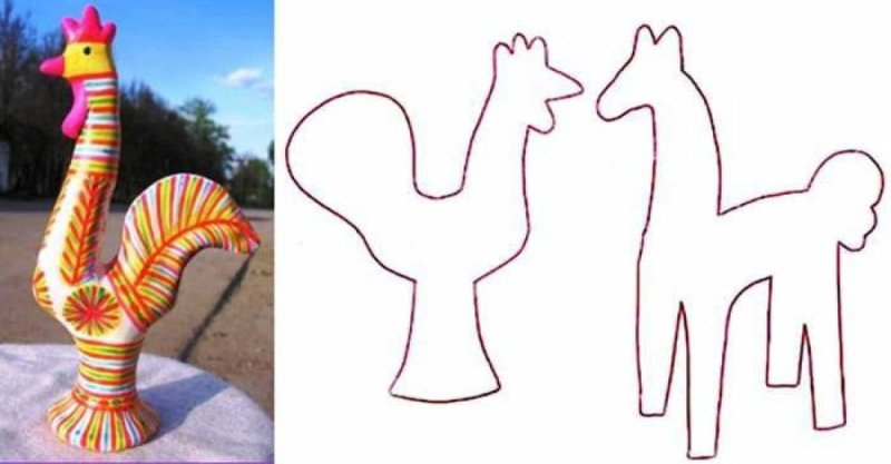Филимоновская игрушка игрушка петушок раскраска