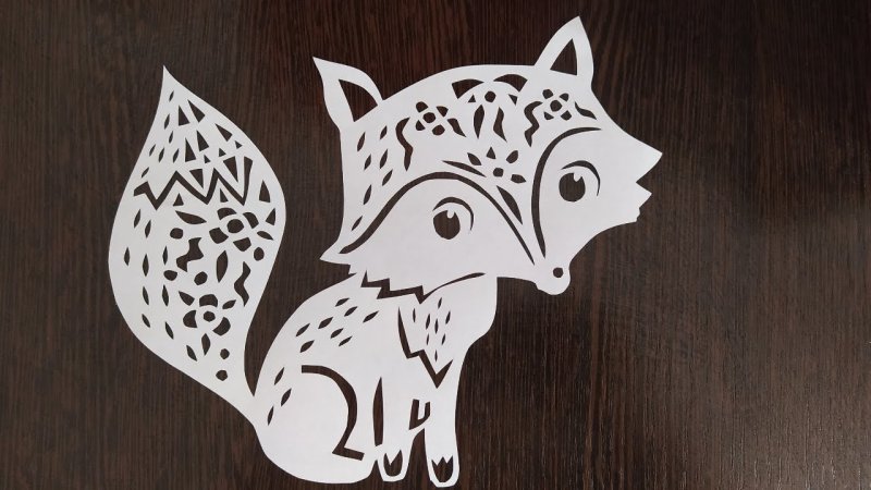 Вытынанки лиса