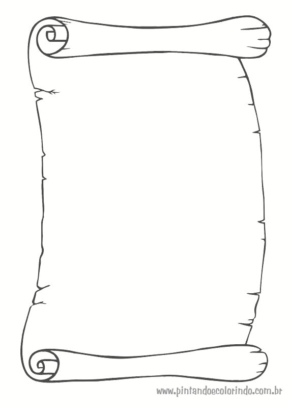 Свиток раскраска