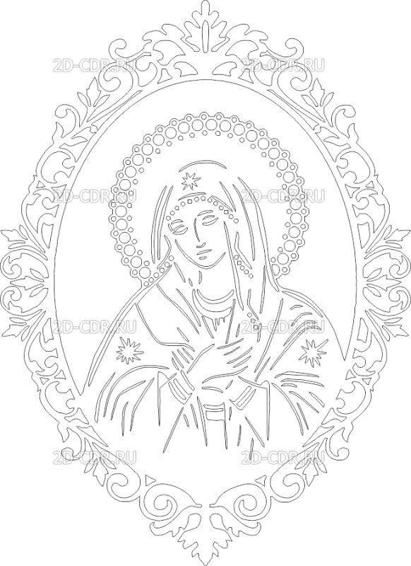 Икона трафарет