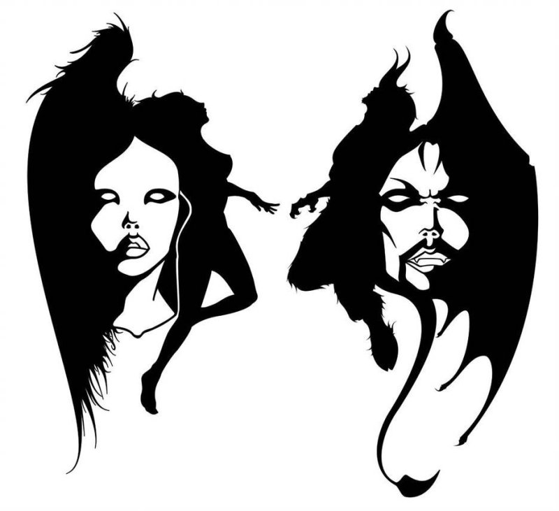 Силуэт демона