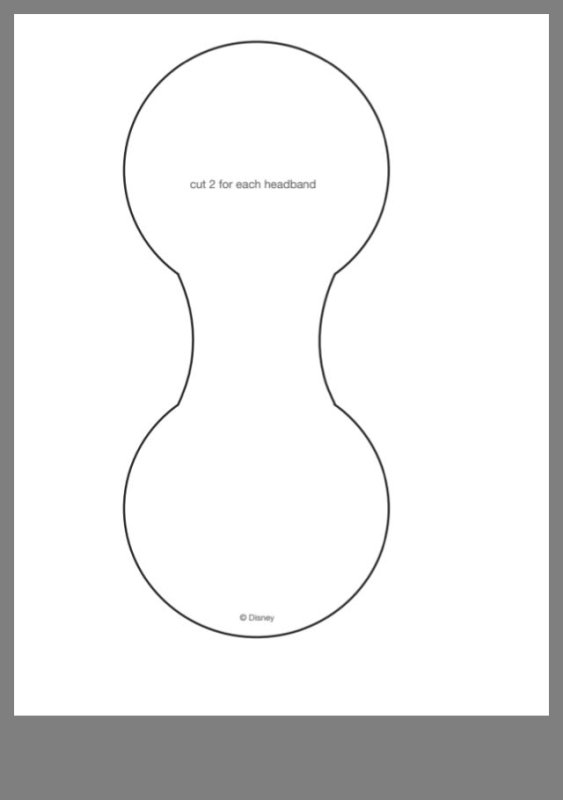 Шаблон ушек мышки