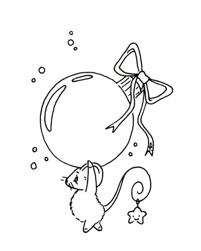 Новогодняя раскраска