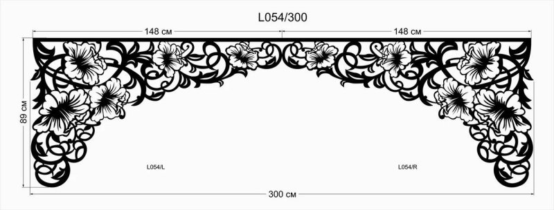 Схемы ажурных ламбрекенов