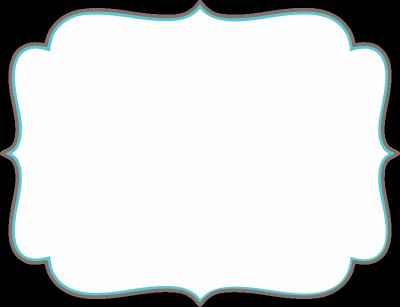 Фигурная рамка для надписи
