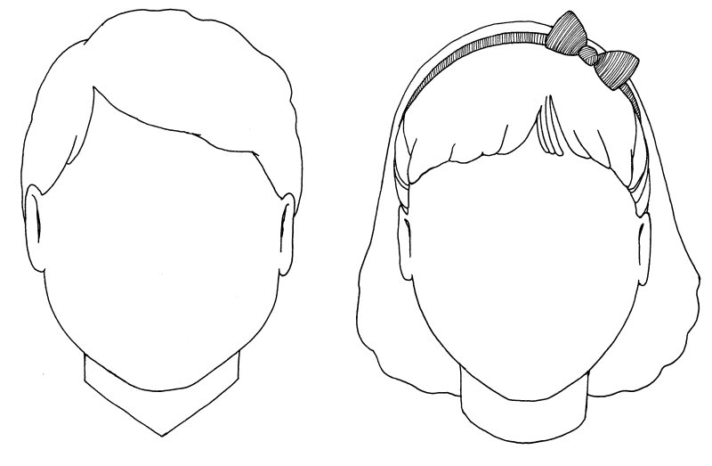 Овал лица для рисования портрета