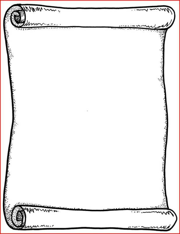 Рамка в виде свитка для текста
