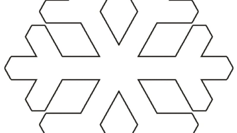 Снежинка раскраска для детей