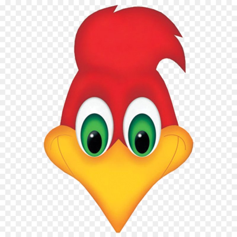 Маска дятла для детей на голову