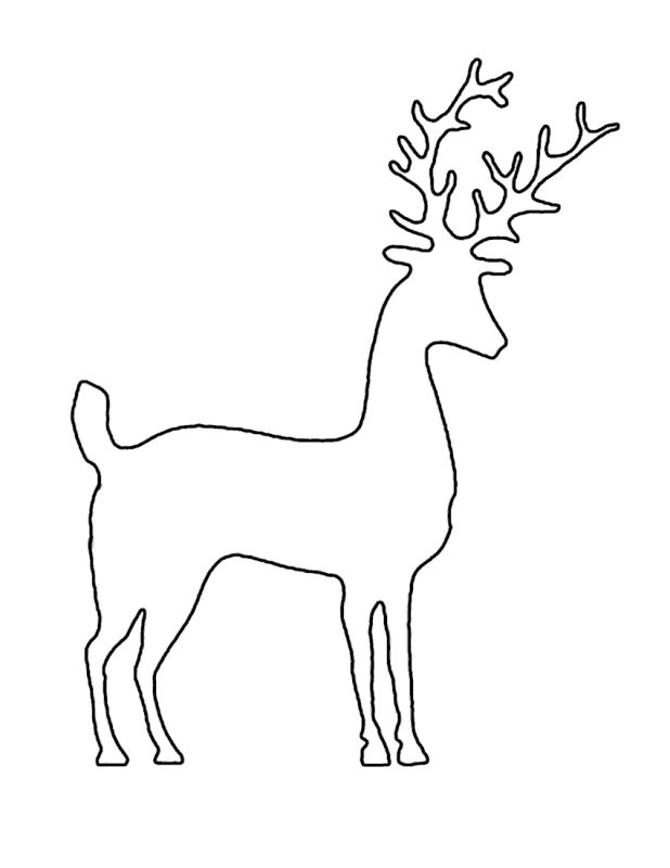 Трафарет "олени"