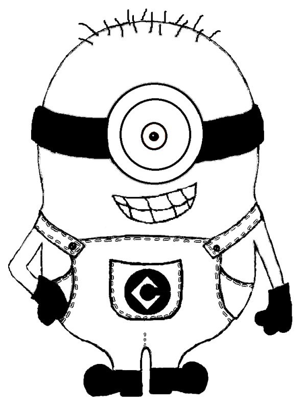 Миньон шаблон для вырезания