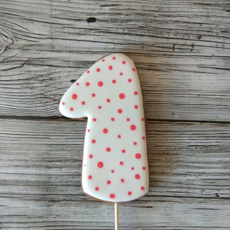 Пряник цифра 1