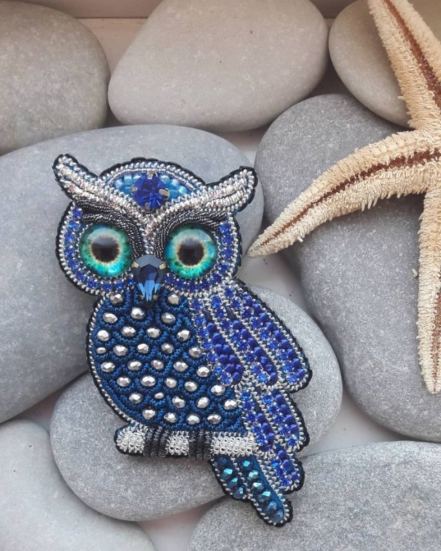 Брошь Сова