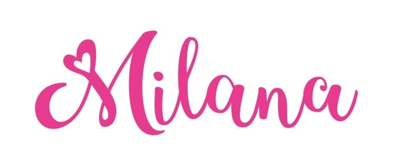 Красивая надпись Милана