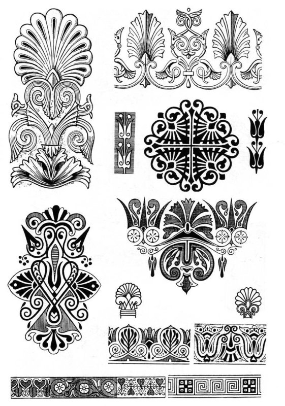 Художественные орнаменты и узоры