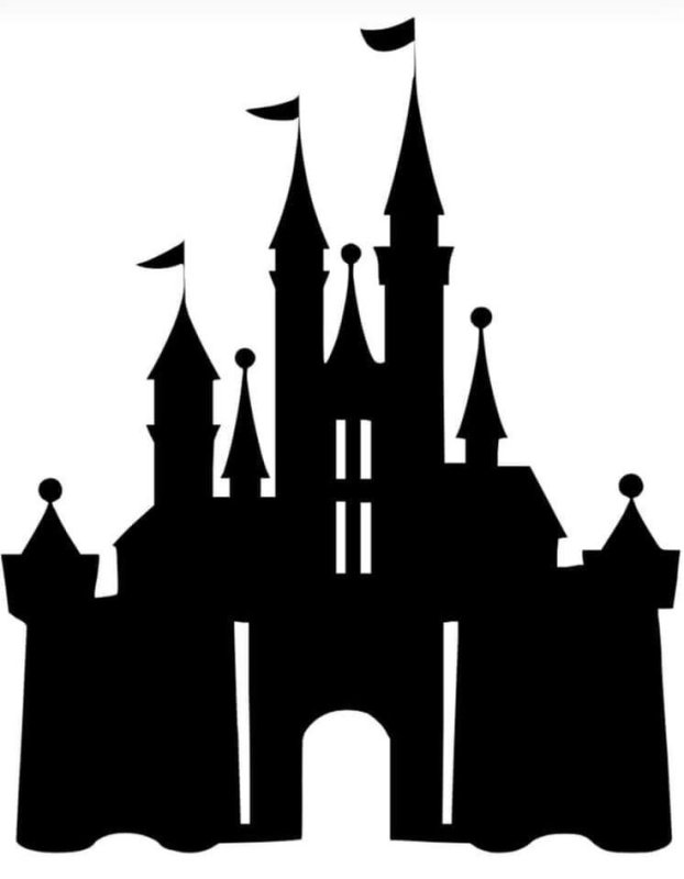 Замок силуэт