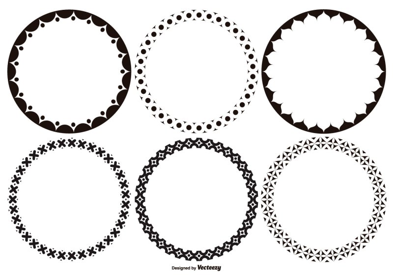 Окантовка для круглой печати