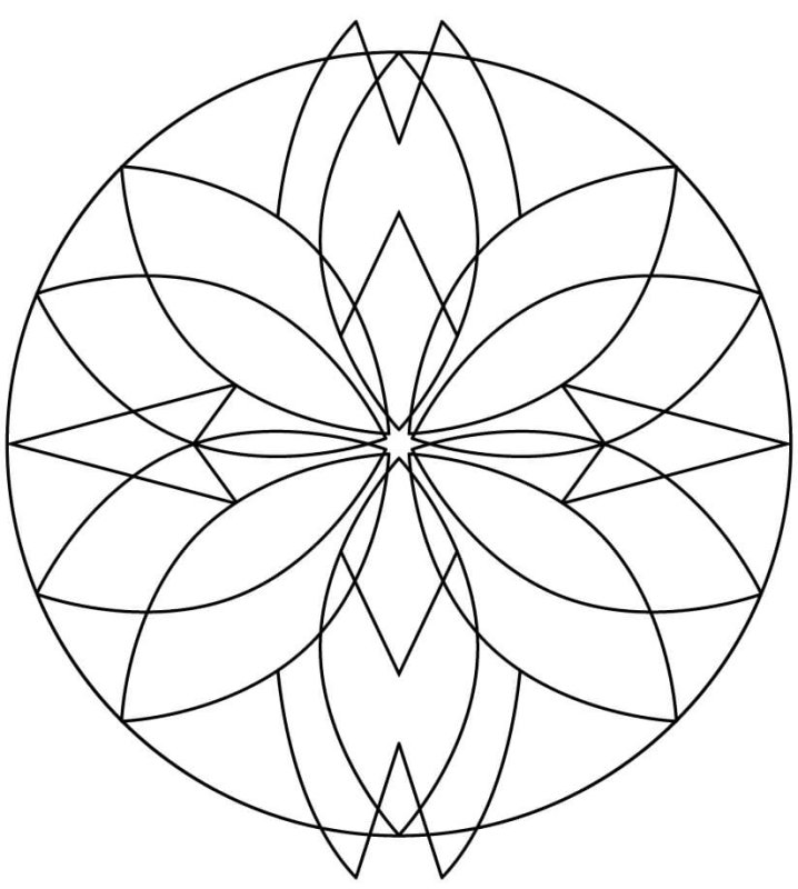 Простые мандалы для детей