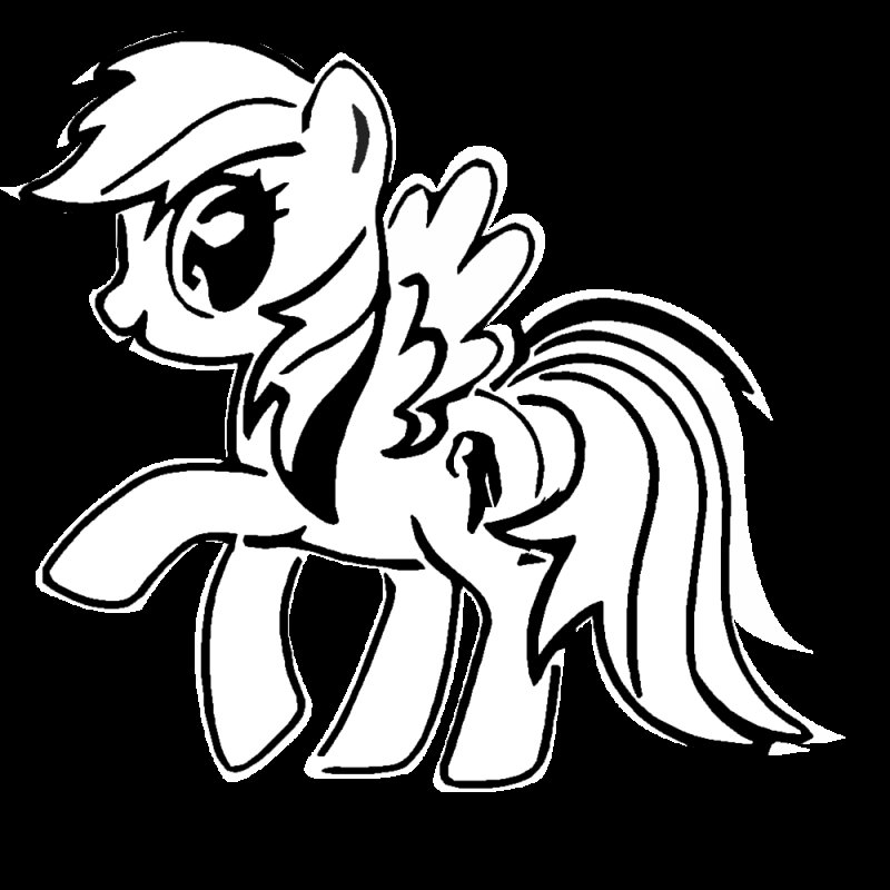 Раскраска. Пони