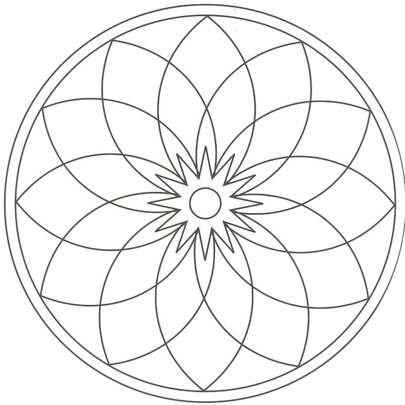 Простые мандалы для детей
