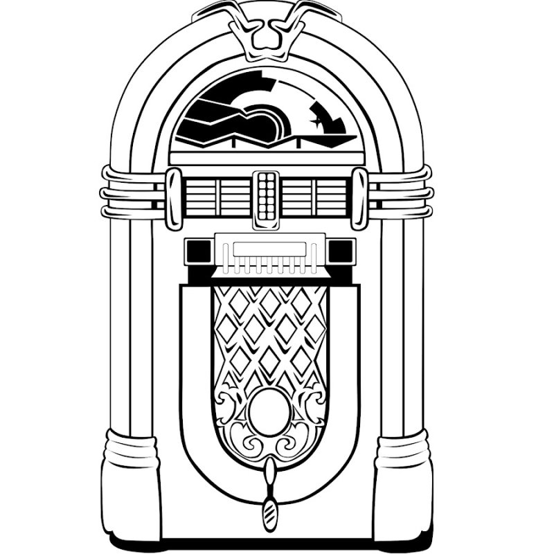 Музыкальный автомат вектор