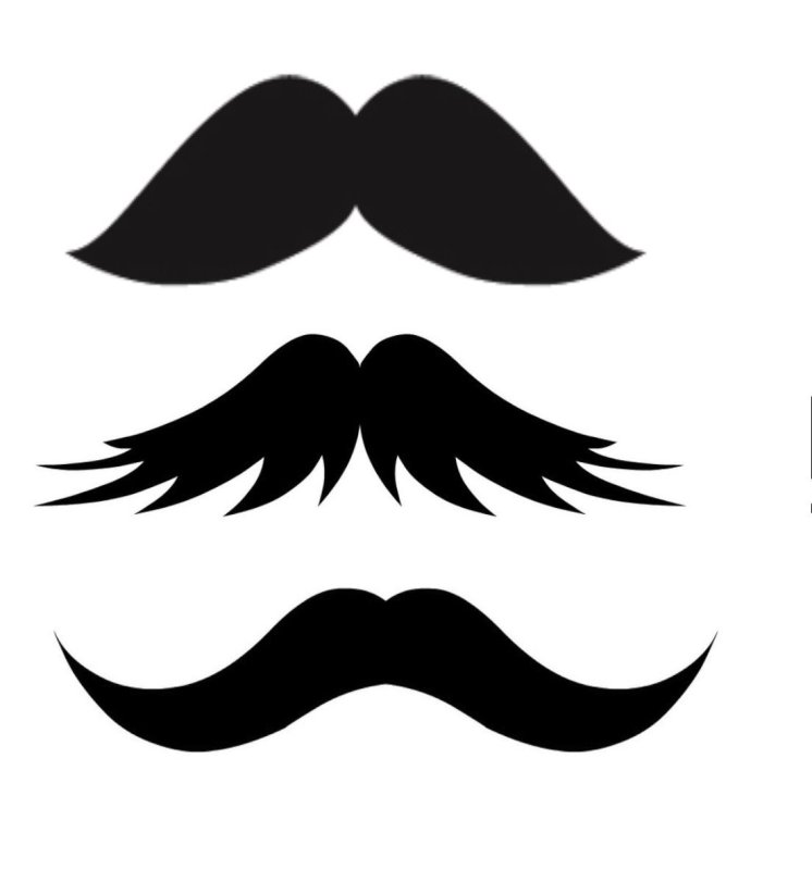 Трафарет усов