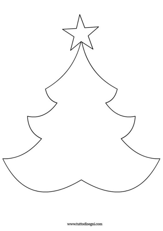 Трафарет "елка"