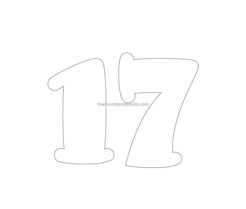 Трафарет для пряников цифры