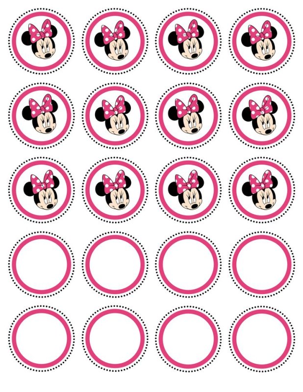 Шаблон для печати на капкейки