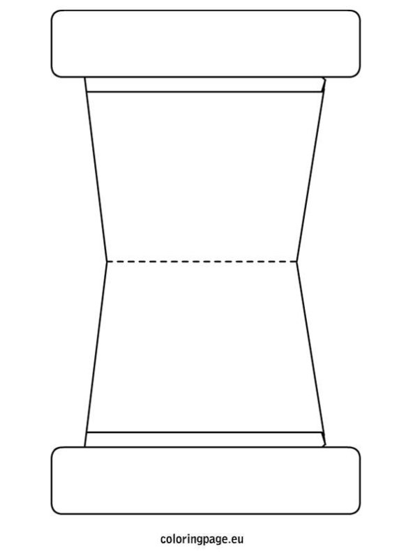 Трафарет горшочка для цветов