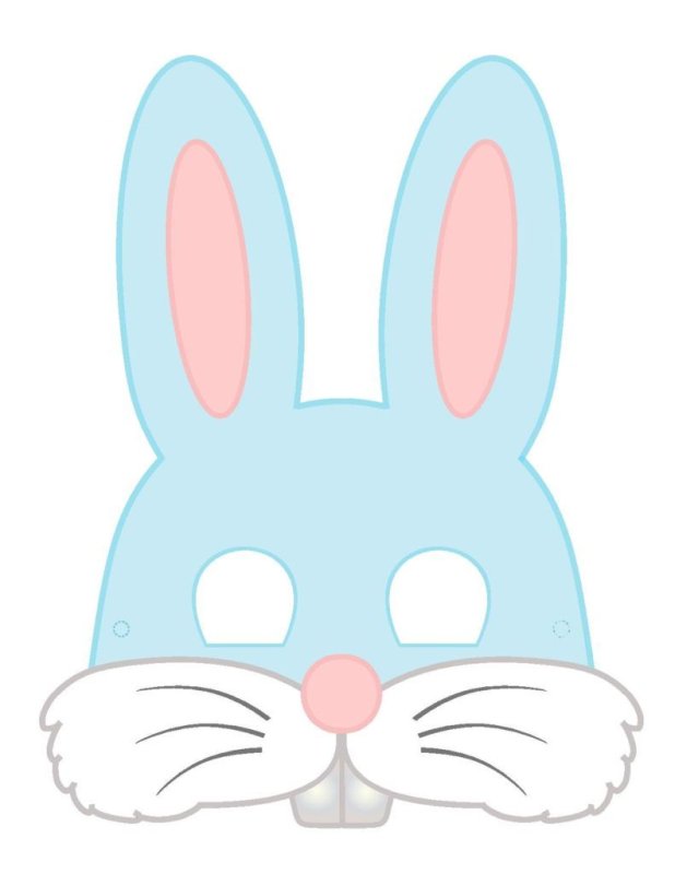 Новогодняя маска зайца