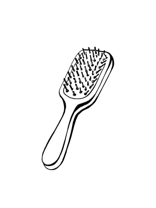 Раскраска расческа