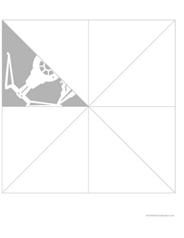 Снежинка Звездные войны шаблон