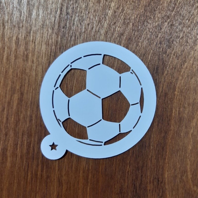 Футбольный мяч трафарет для прян