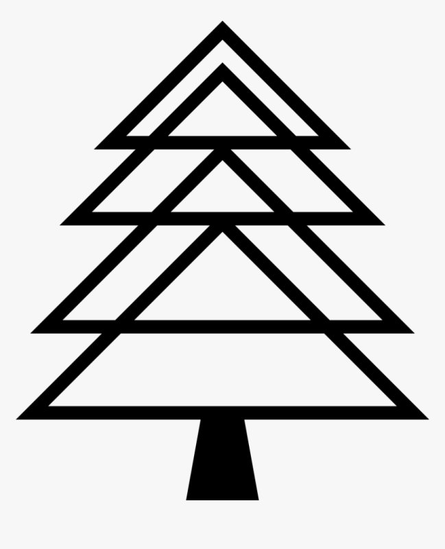 Елка из треугольников